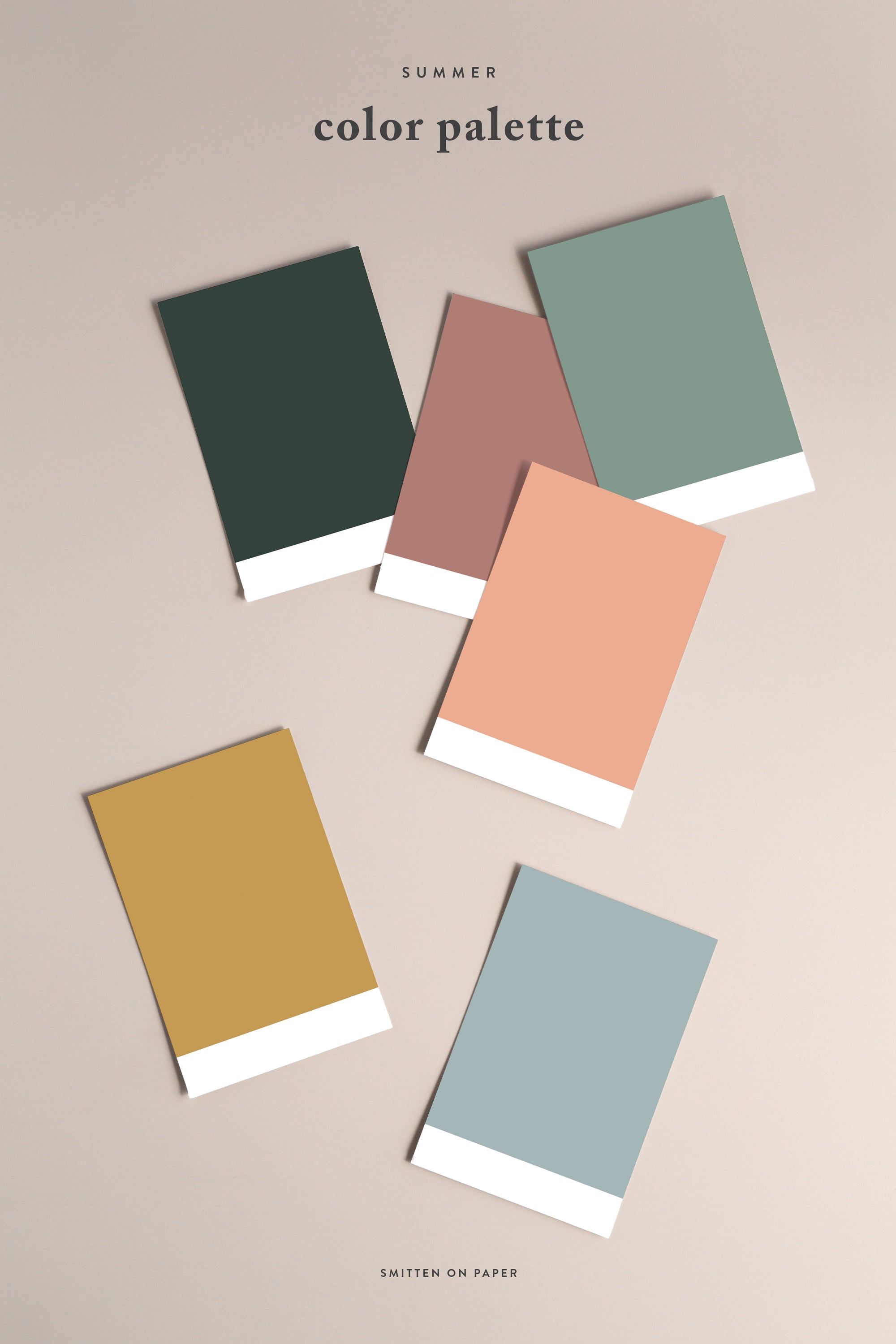 Summer Color Palette – Smitten on Paper