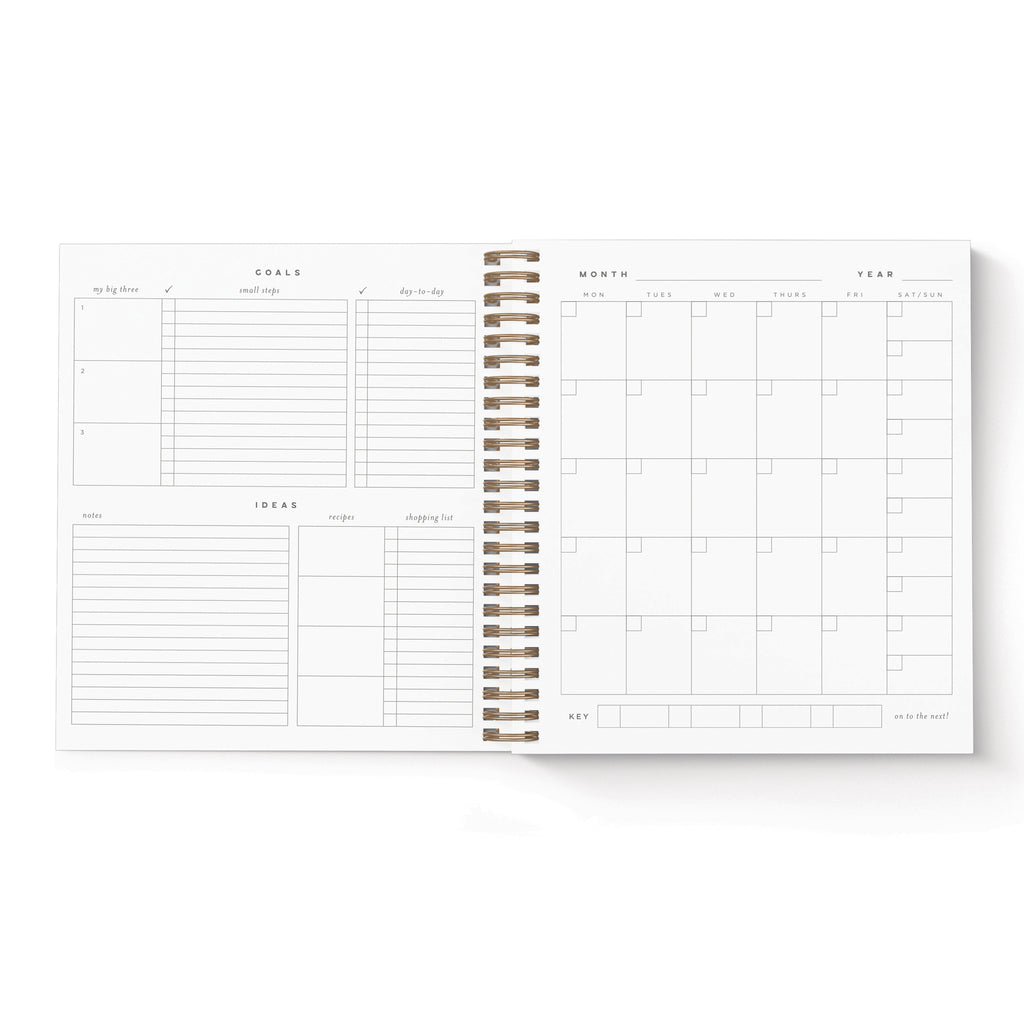 Future is Bright Monthly Planner Yellow