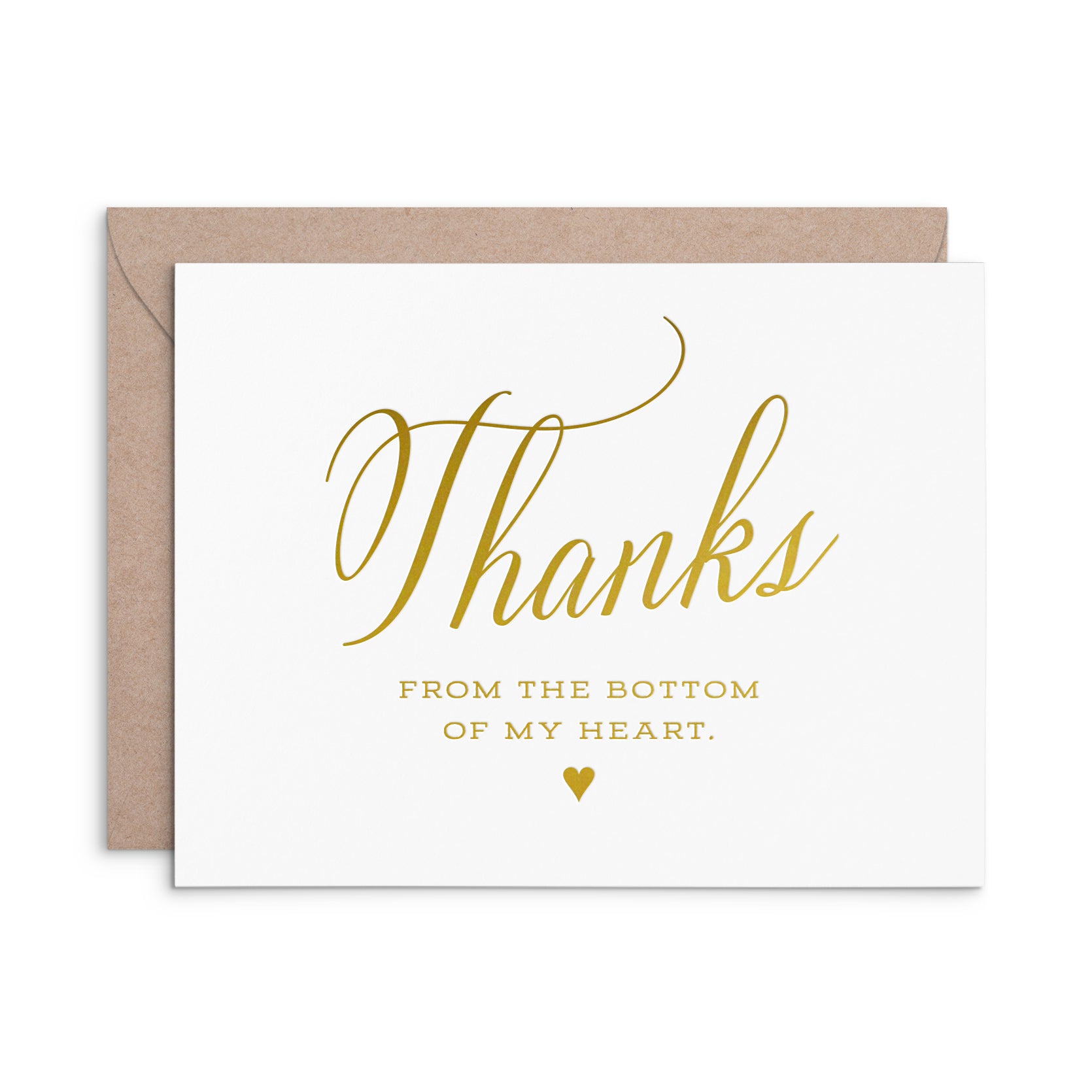 Thank You Heart Greeting Card – Smitten on Paper