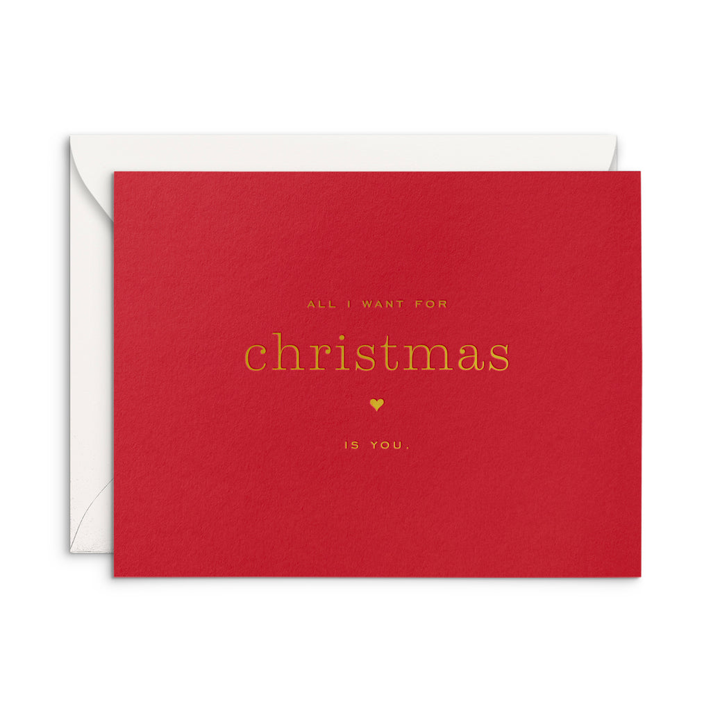 All I Want for Christmas Greeting Card