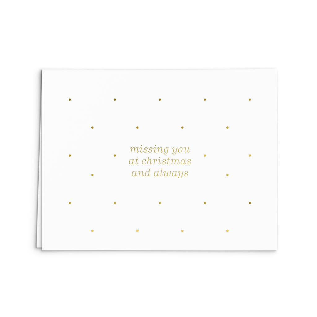 Miss You Christmas Greeting Card