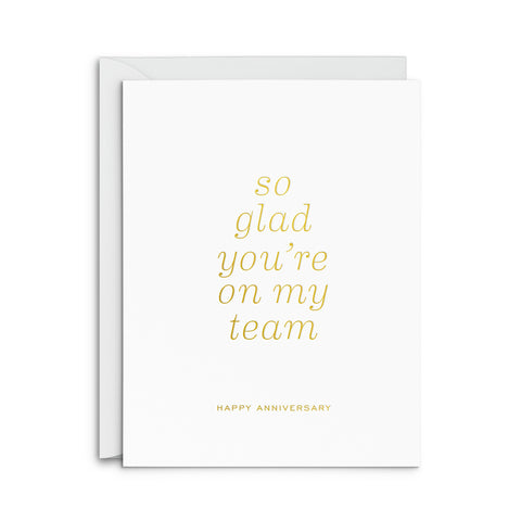 Team Anniversary Greeting Card