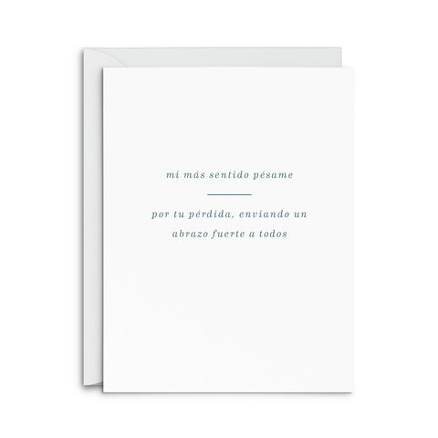 Spanish Siento Abrazo Greeting Card