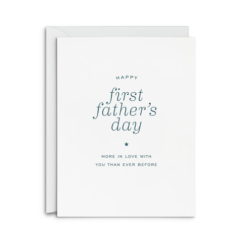 First Father's Day Greeting Card