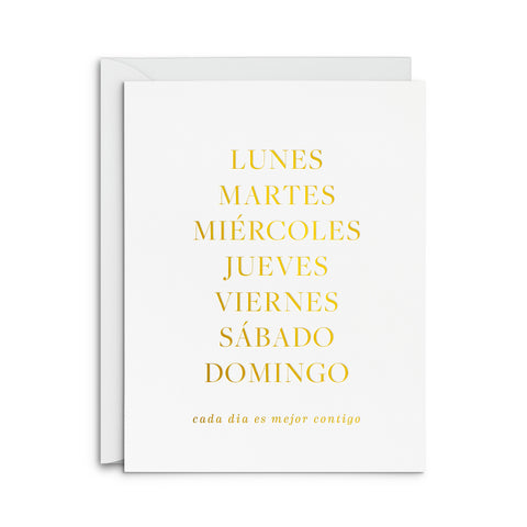 Spanish Cada Día Greeting Card