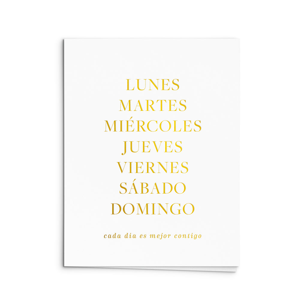 Spanish Cada Día Greeting Card