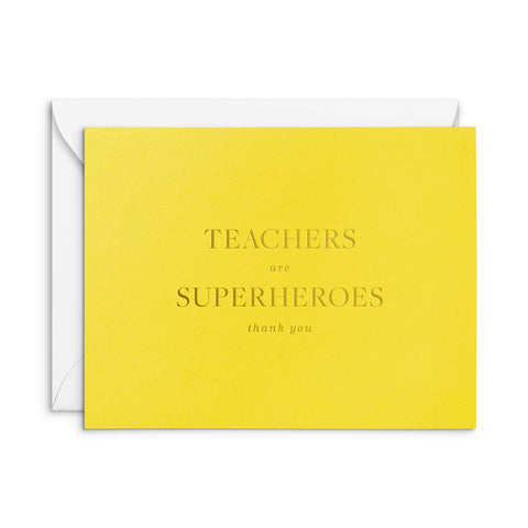 Teachers are Superheroes Greeting Card