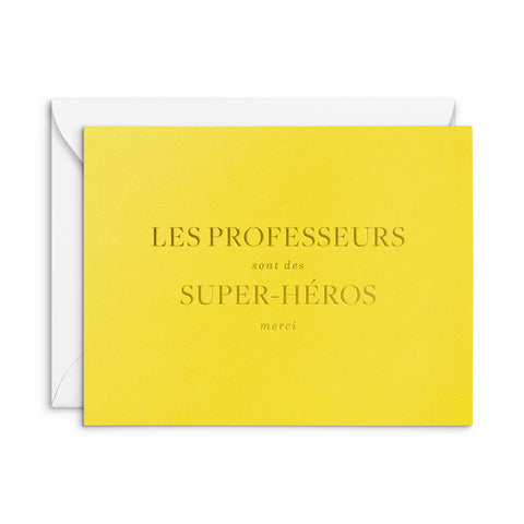 French Professeurs Greeting Card