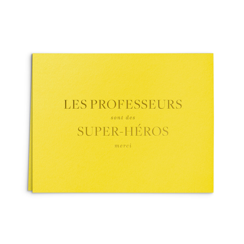 French Professeurs Greeting Card