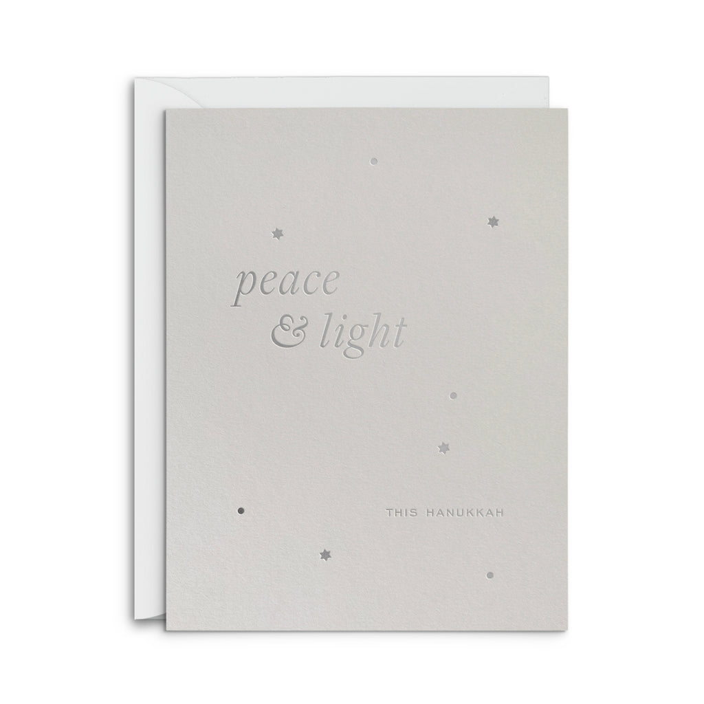 Peace and Light Hanukkah Greeting Card