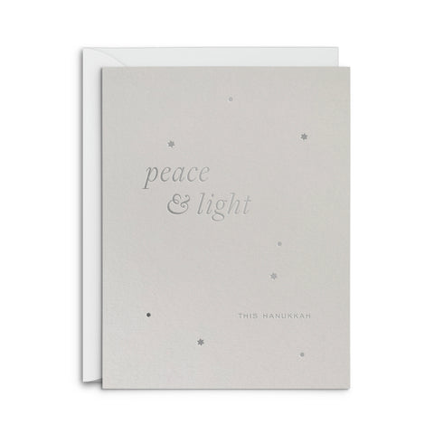 Peace and Light Hanukkah Greeting Card