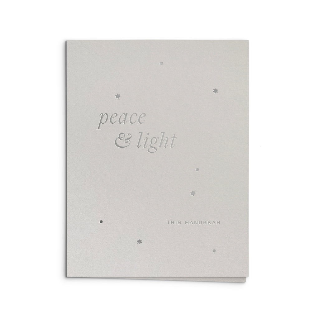 Peace and Light Hanukkah Greeting Card