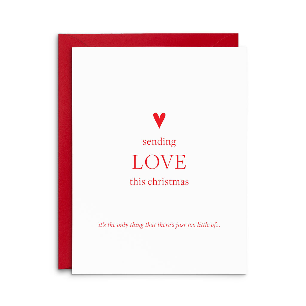 Sending Love Holiday Greeting Card