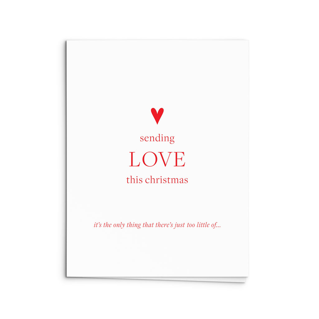 Sending Love Holiday Greeting Card
