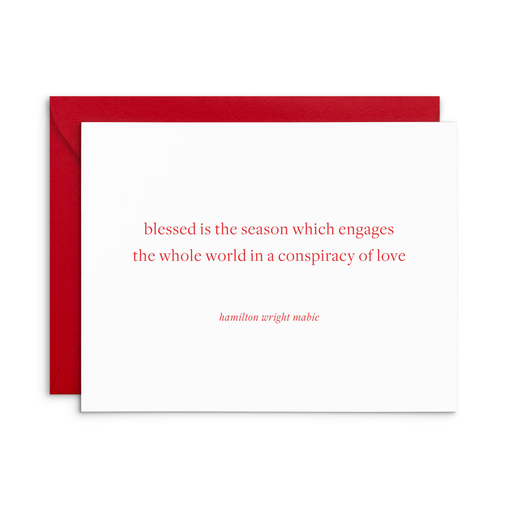 Conspiracy of Love Holiday Greeting Card