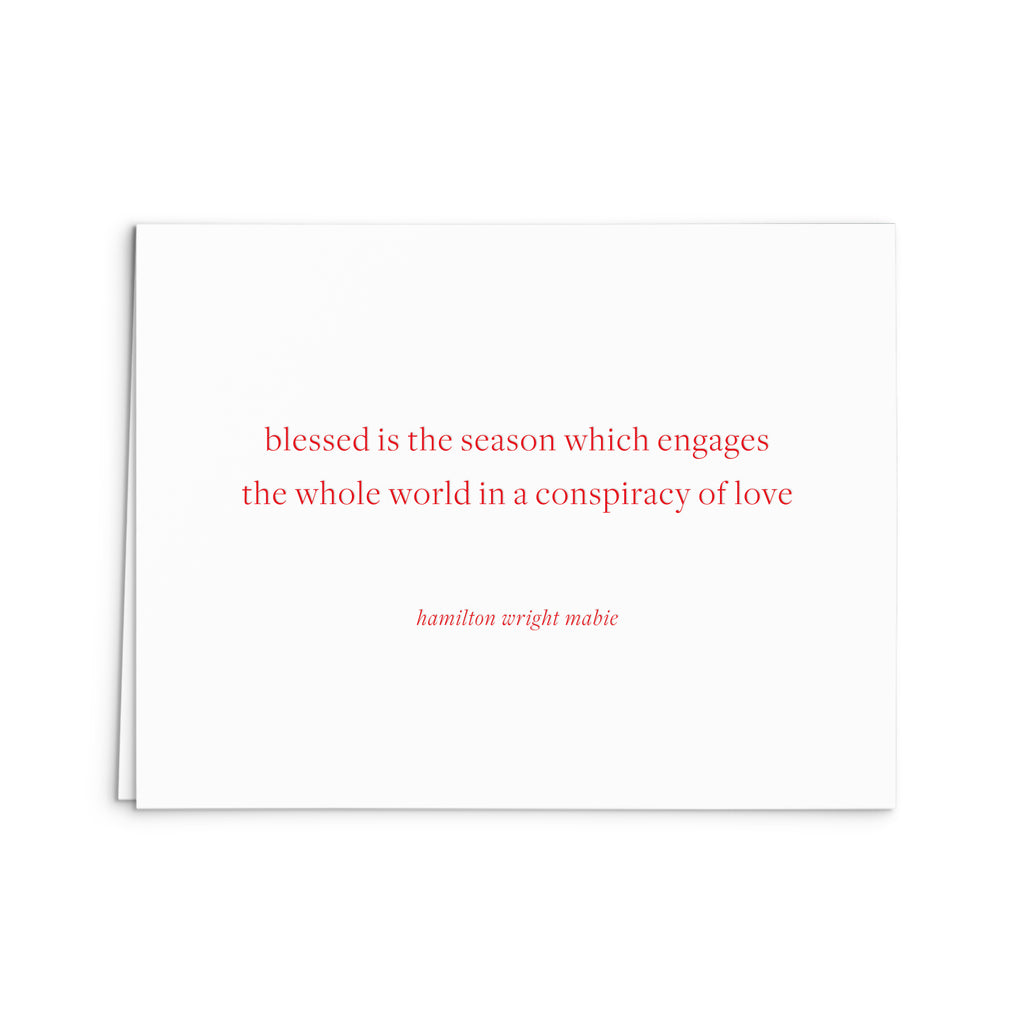Conspiracy of Love Holiday Greeting Card