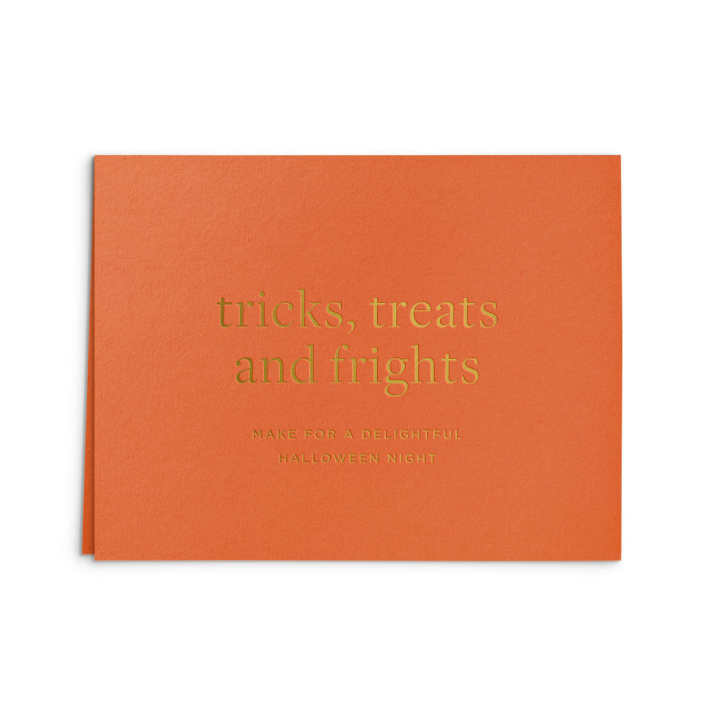 Tricks, treats and frights Greeting Card