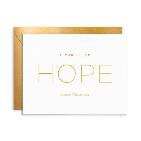Thrill of Hope Greeting Card