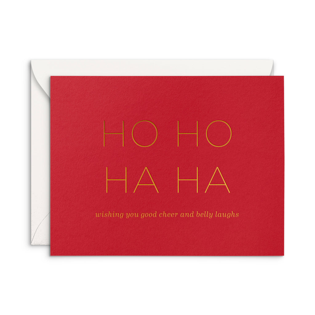 HO HO HA HA Greeting Card