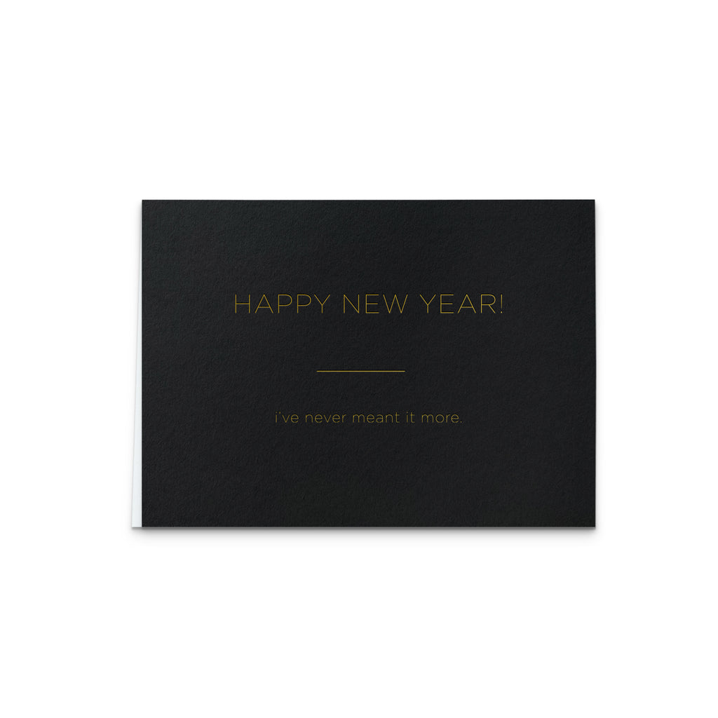 Mean it New Year Greeting Card