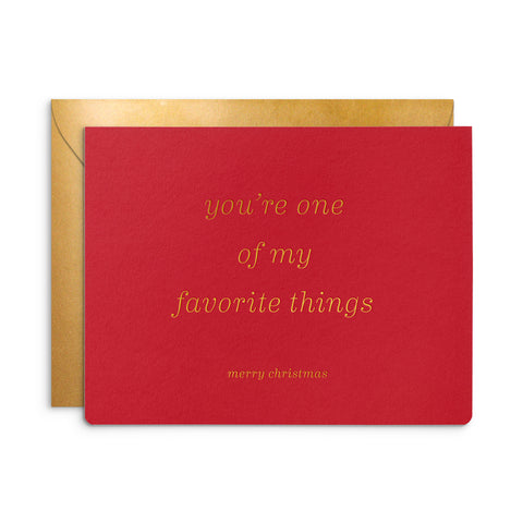 Favorite Thing Christmas Greeting Card