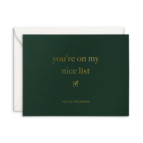Nice List Greeting Card