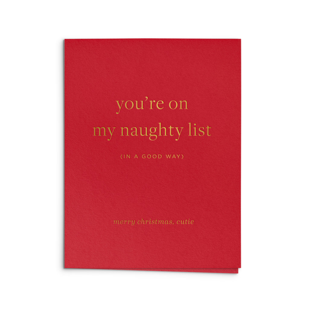 Naughty List Greeting Card