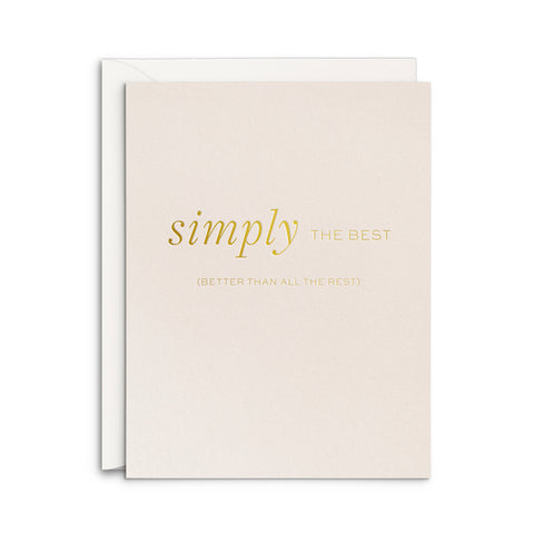 Simply Best Greeting Card