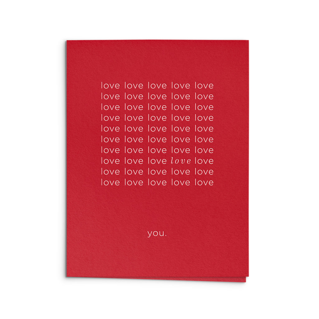 Love Love You Greeting Card