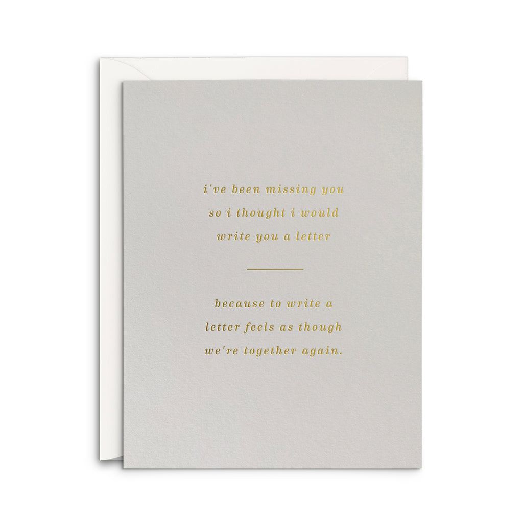 Miss You Letter Greeting Card