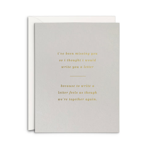 Miss You Letter Greeting Card