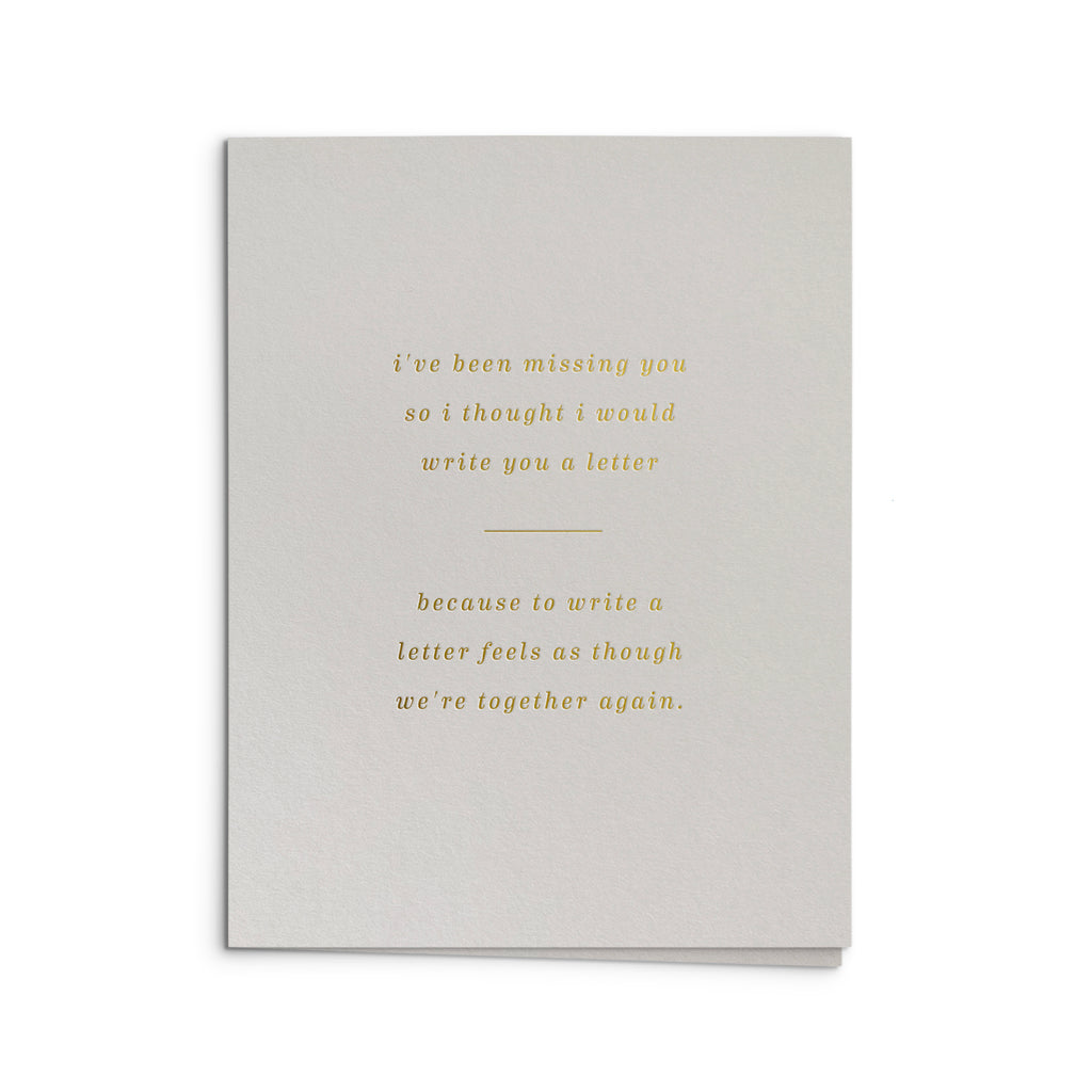 Miss You Letter Greeting Card