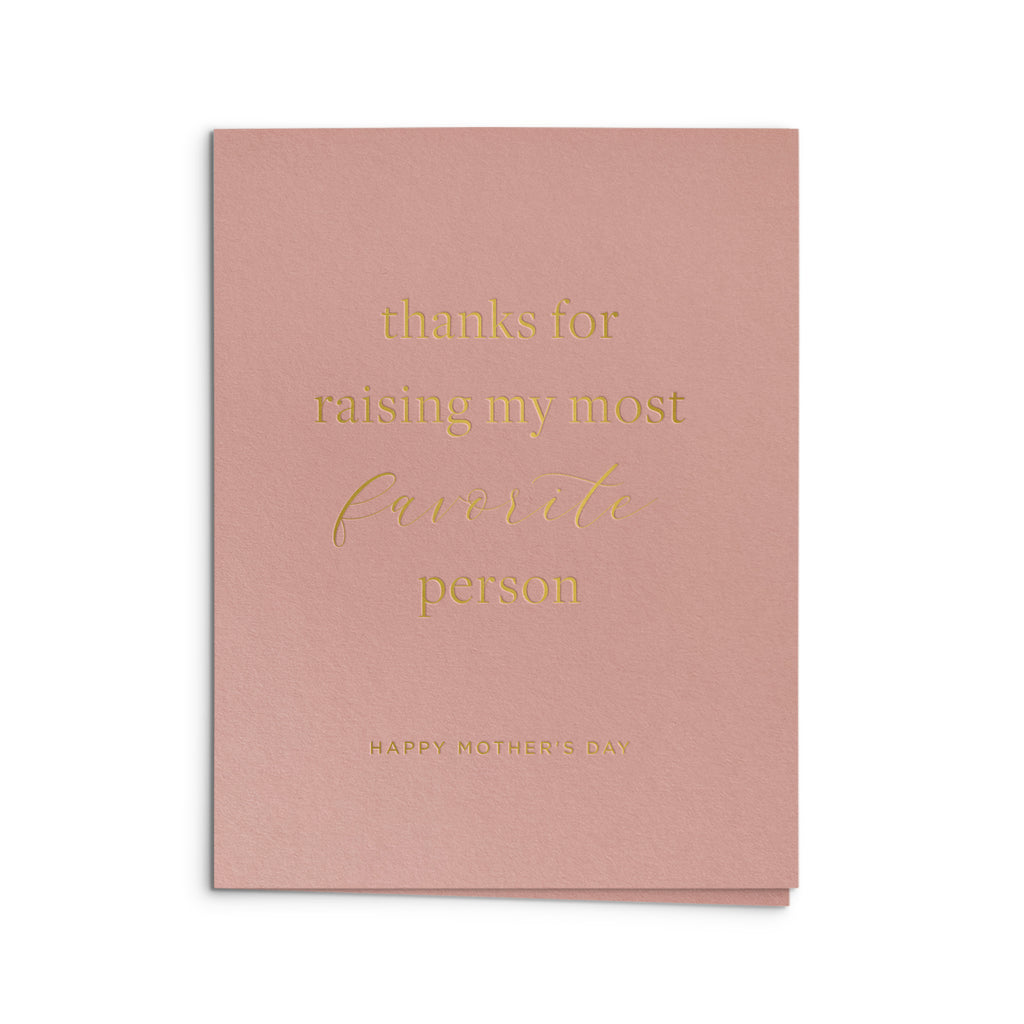 Favorite Person Mother's Day Greeting Card