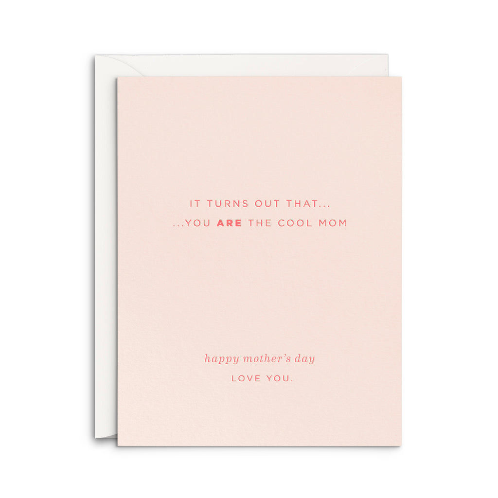 Cool Mom Mother's Day Greeting Card