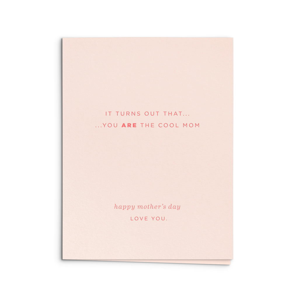 Cool Mom Mother's Day Greeting Card