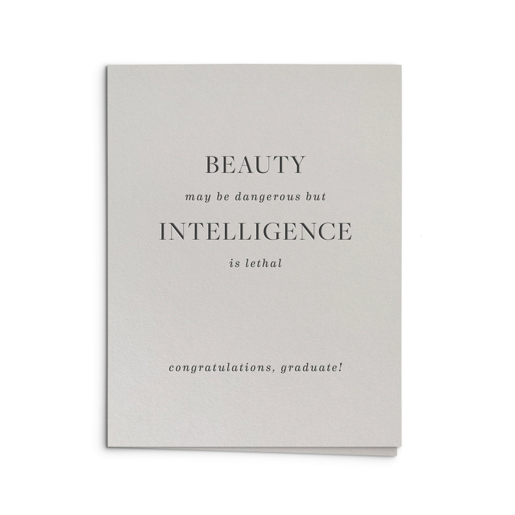 Beauty and Intelligence Greeting Card