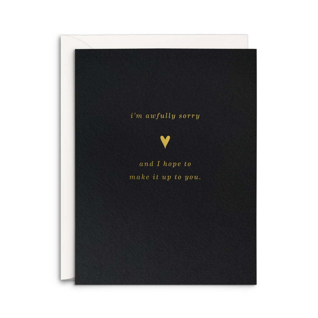 Awfully Sorry Greeting Card