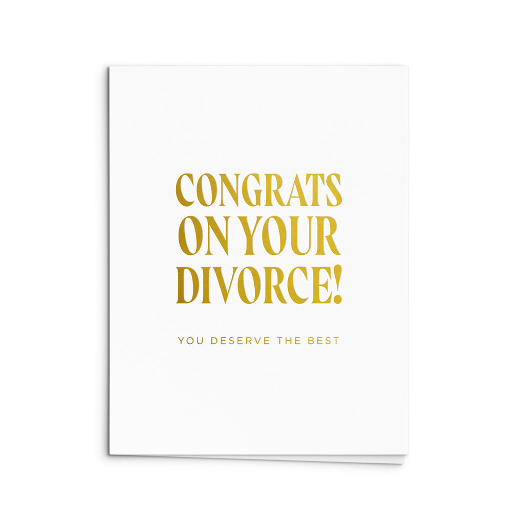 Divorce Congrats Greeting Card