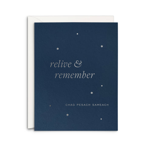 Relive & Remember Passover Greeting Card