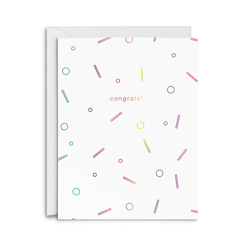 Congrats Confetti Greeting Card