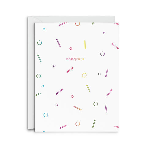 Congrats Confetti Greeting Card