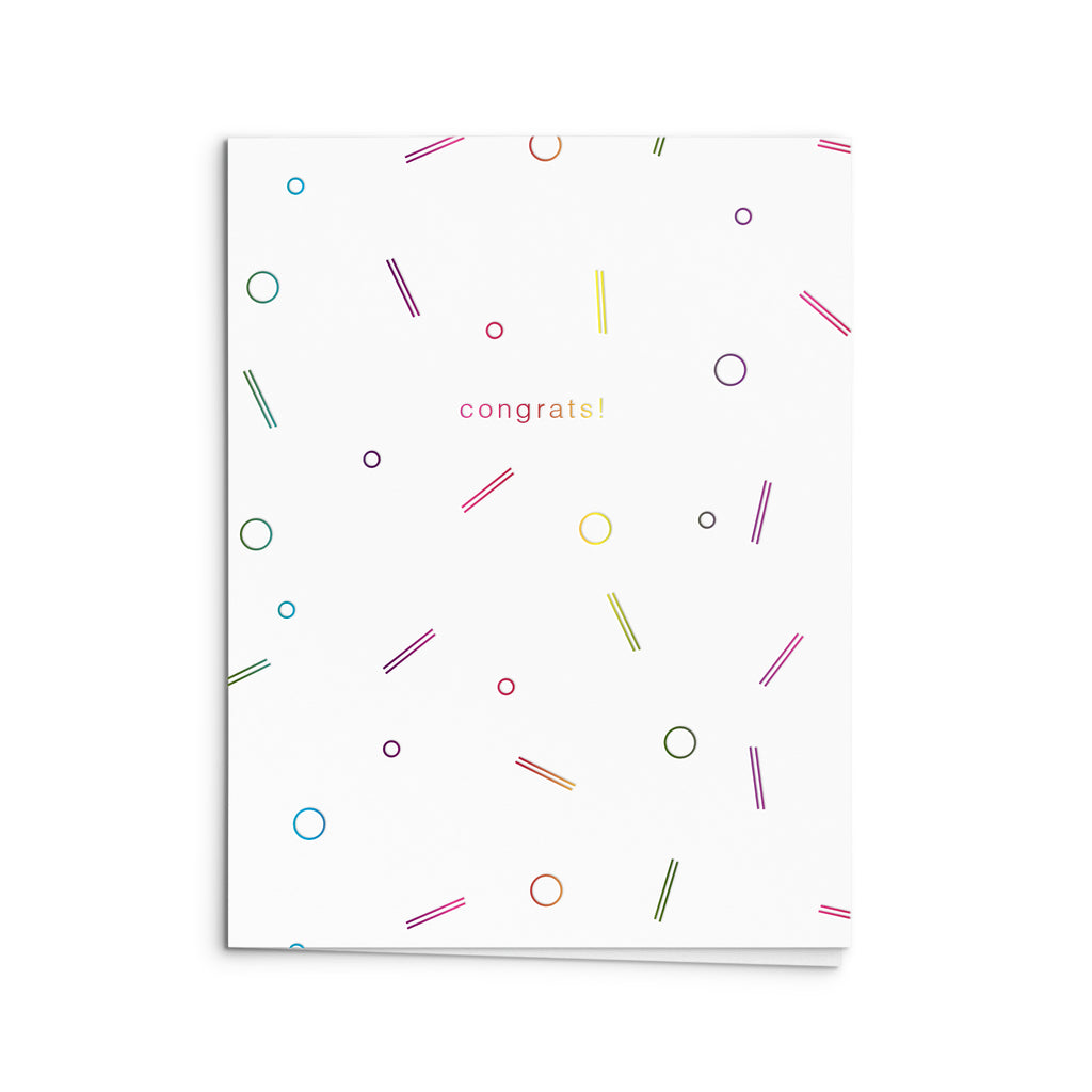 Congrats Confetti Greeting Card