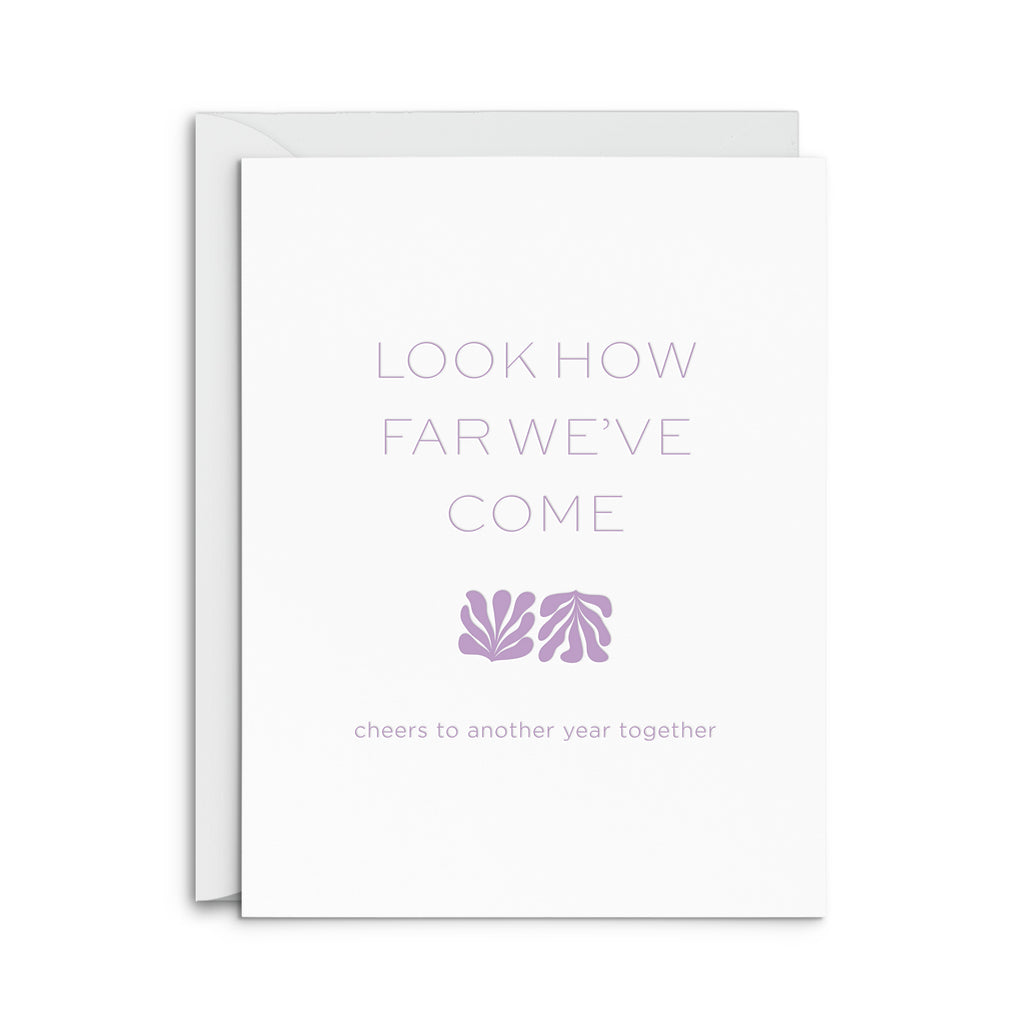 How Far Anniversary Greeting Card