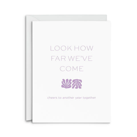 How Far Anniversary Greeting Card