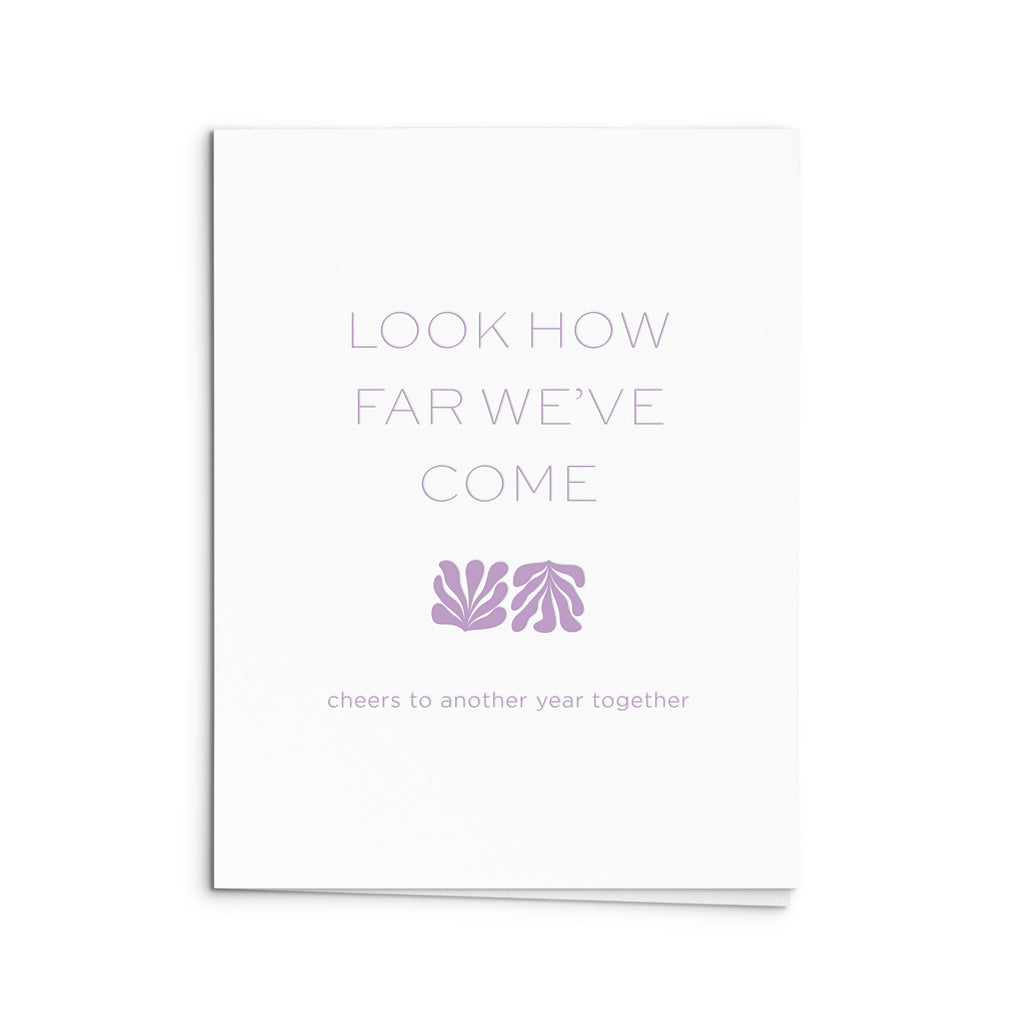 How Far Anniversary Greeting Card