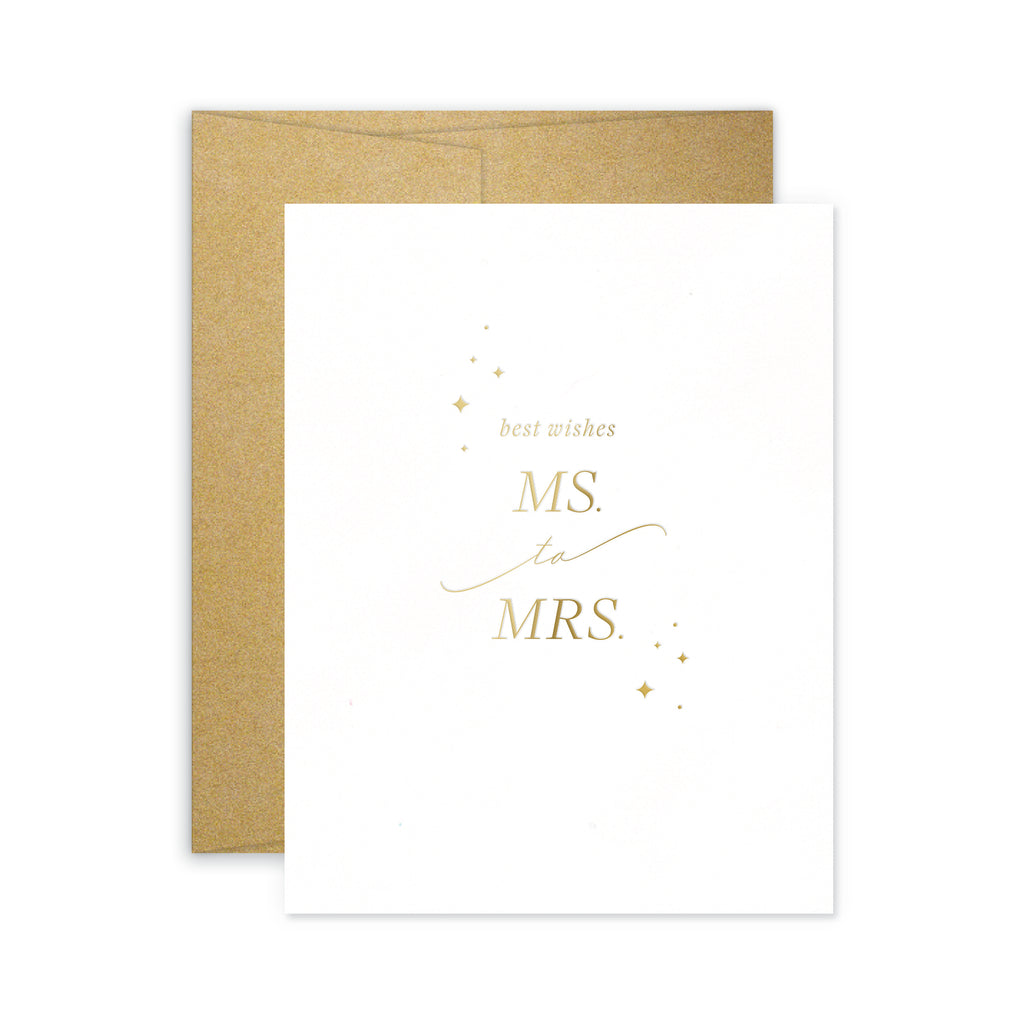 Best Wishes Ms. to Mrs.
