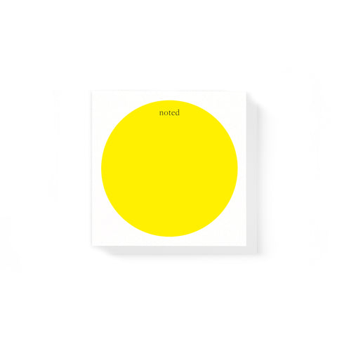 Yellow Dot Chunky Notepad