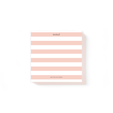 Peony Stripe Chunky Notepad