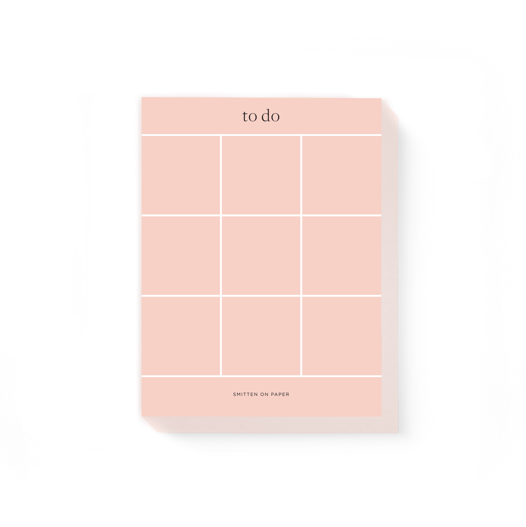 Peony Grid Chunky Notepad