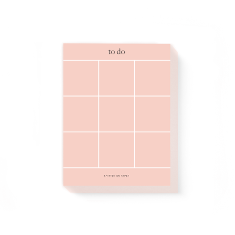 Peony Grid Chunky Notepad